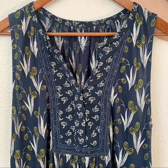 LOFT Sleeveless Button Blouse - Picture 3 of 15